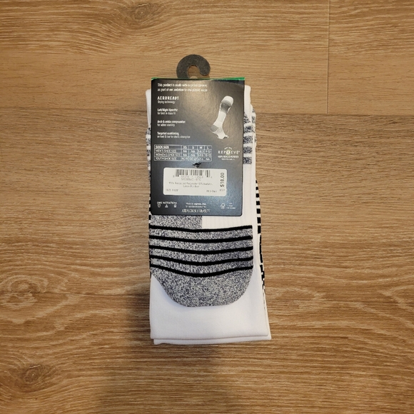 adidas Aeroknit Soccer Over The Calf Socks Men's White/Black New with Tags - Picture 5 of 10